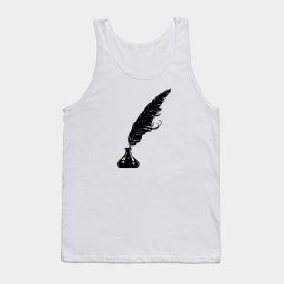 Minimal Feather Design Tank Top